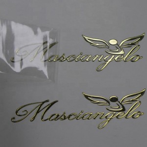 Tùy chỉnh mỏng tự dính Electroform Metal Foil Niken Sticker Sản phẩm Metalic 3D Logo Sticker cho điện thoại di động